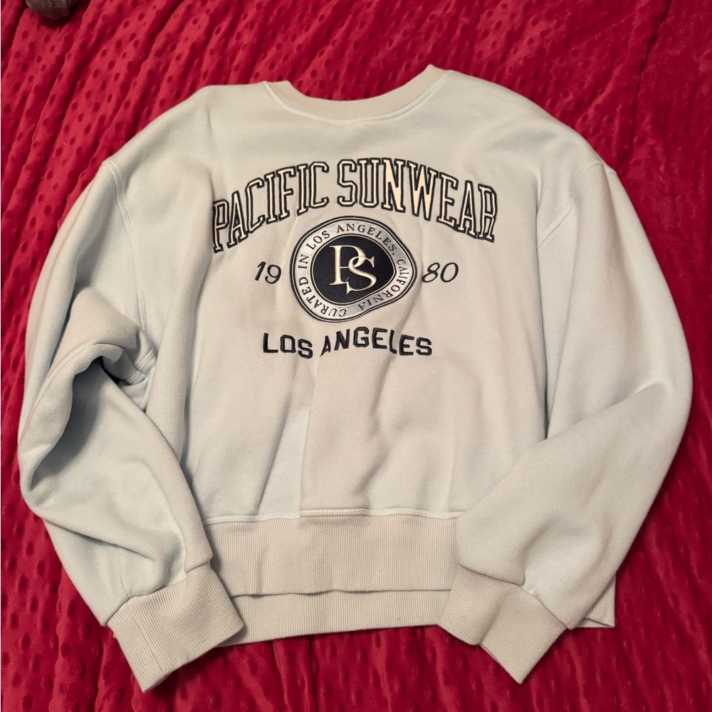PacSun Light Blue Sweatshirt